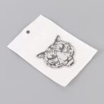 Pegatinas de metal de tigre para coche, pegatinas decorativas personalizadas de aleación de aluminio, tamaño: 8 x 7,5 cm - Imagen 5
