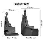 Para Toyota RAV4 2019 4 unids/set guardabarros de plástico suave para coche con Pedal - Imagen 3