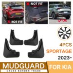Para KIA Sportage 2023 4 unids/set protector de guardabarros de plástico suave para coche - Imagen 2