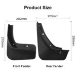 Para MG ZS 2020-2021, 4 unids/set, guardabarros de plástico suave para coche - Imagen 3