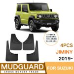 Para Suzuki Jimny 2019-2023 4 unids/set protector de guardabarros de plástico suave para coche - Imagen 2