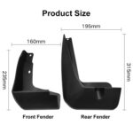 Para Honda Fit Jazz Sport 2018-2020 4 unids/set, guardabarros de plástico suave para coche - Imagen 3