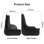 Para Hyundai China/EE. UU. Versión Tucson 2021-2022 4 unids/set coche Auto plástico suave contra salpicaduras guardabarros protector - Imagen 3