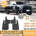 Para Dodge RAM 1500 / 2500 / 3500 2010-2018 4 unids/set Auto protector de guardabarros de plástico suave para coche - Imagen 2