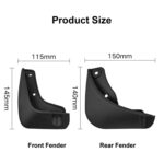 Para KIA Picanto 2011-2018 4 unids/set protector de guardabarros de plástico suave para coche - Imagen 3