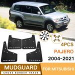 Para Mitsubishi PAJERO 2004-2021 4 unids/set coche Auto plástico suave Splash Flaps guardabarros - Imagen 2