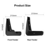 Para Lexus ES 2013-2017 4 unids/set protector de guardabarros de plástico suave para coche - Imagen 3