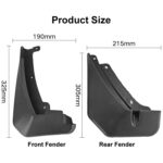 Para Skoda Kodiaq 2016-2021, 4 unids/set, guardabarros de plástico suave para coche - Imagen 3