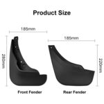 Para Mazda 2 Hatchback 2007-2012 4 unids/set protector de guardabarros de plástico suave para coche - Imagen 3