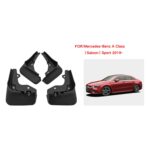 Para mercedes-benz Clase A Sedan Sport 2019-2022 4 unids/set, guardabarros de plástico suave para coche - Imagen 2