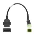Para Kawasaki Cable conector de motocicleta hembra de 6 pines a OBDII