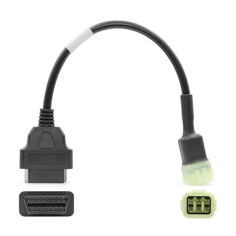 CAR2782.jpg Para Kawasaki Cable conector de motocicleta hembra de 6 pines a OBDII - Imagen 1