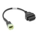 Para Kawasaki Cable conector de motocicleta hembra de 6 pines a OBDII - Imagen 2