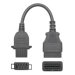 Para Cable adaptador de camión Volvo hembra de 8 pines a hembra OBDII