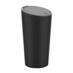 DM-143 Caja de almacenamiento para reposabrazos de coche, bote de basura redondo con tapa