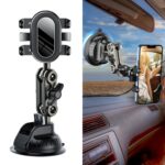 Soporte universal para teléfono con ventosa para cámara aérea para automóvil, estilo corto