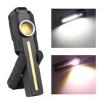 Luz de inspección de coche con imán plegable 1902A, lámpara de mantenimiento de trabajo, lámpara LED COB de emergencia con carga USB