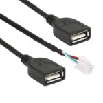 Palminfo Android Navigation Arnés de cableado de conexión USB dual de 6 pines