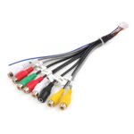 Palminfo Android Navegación Cable de micrófono de audio de 20 pines Línea de amplificador de bajos RCA