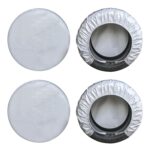 4 unids/set cubierta protectora de tela Oxford 420D para neumáticos de coche, diámetro: 83-89 cm, ancho: 34 cm