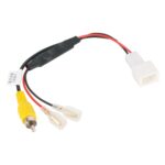 Para cámara de visión trasera de coche Toyota Cable adaptador de salida de vídeo de 4 pines