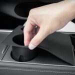 Para Tesla Model 3 / Y compartimento central para coche Soporte para vasos almohadilla protectora todo incluido, Water Cup Holder Pad - Imagen 3