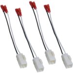 4pcs Speaker Wire Harness Adapter Car Audio Connector Cable for Jeep / Chrysler / Dodge, For Jeep / Chrysler / Dodge