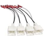Cable conector para altavoz de coche, 2 unidades, adaptador de arnés de cables para altavoz de puerta para Nissan/Infiniti - Imagen 3