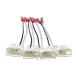 4pcs Car Audio Conversion Harness Connector Subwoofer Speaker Wiring Adapter for Toyota / Mitsubishi / Subaru, For Toyota / Mitsubishi / Subaru - Imagen 5