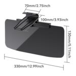 SHUNWEI SD-2302 Car Sun Visor Day Night Anti Glare Visor Adjustable Visor Protection Mirror, SD-2302 - Imagen 3