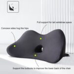 Cojín lumbar transpirable de espuma viscoelástica para coche, Lumbar Cushion - Imagen 2