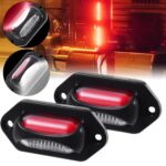 2 uds coche/camión 12-24V 8LEDs lámpara de bombilla de luces indicadoras de marcador lateral de doble Color