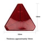 Camiones Remolques RV Reflector Triangular Rojo - Imagen 2