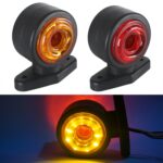2 uds coche/camión 12-30V 20LEDs rojo amarillo luces indicadoras de posición lateral bombilla lámpara