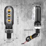 2pcs 12V 3LEDs motocicleta mini luz de señal de giro de agua, 3LEDs (Transparent) - Imagen 3