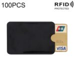 20 piezas de papel de aluminio con bloqueo RFID, funda para tarjeta de crédito, identificación, tarjeta bancaria, funda para tarjetero, tamaño: 9 x 6,3 cm