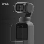 Protector de lente HD de 6 piezas + película de pantalla para DJI OSMO Pocket Gimbal