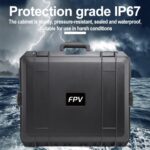 Para DJI FPV Aleación de aluminio Maleta a prueba de explosiones, caja de almacenamiento portátil, caja de viaje, bolsa, sin desmontaje. - Imagen 3