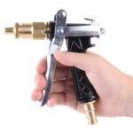 KANEED - Rociador de boquilla de cobre puro de alta presión para lavado de autos, jardín / sala de riego de césped / cubierta / soporte de limpieza de piso, flujo de agua ajustable - Imagen 2