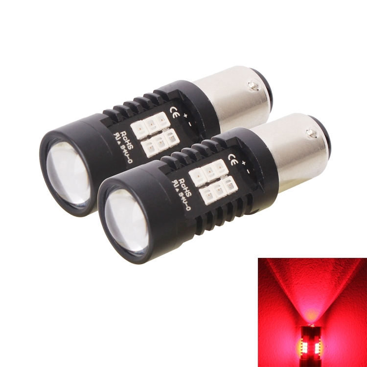 CMS1445RL.jpg 2 bombillas LED rojas de 10,5 W 1157-2835-21smd para luz trasera de freno de coche, CC 12-24 V, 1157 - Imagen 1