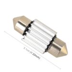 10 PCS 31mm DC12V / 1.7W / 7000K / 70LM 2LEDs SMD-5050 Lámpara de lectura para automóvil, 31mm, 2LEDs SMD-5050 - Imagen 3
