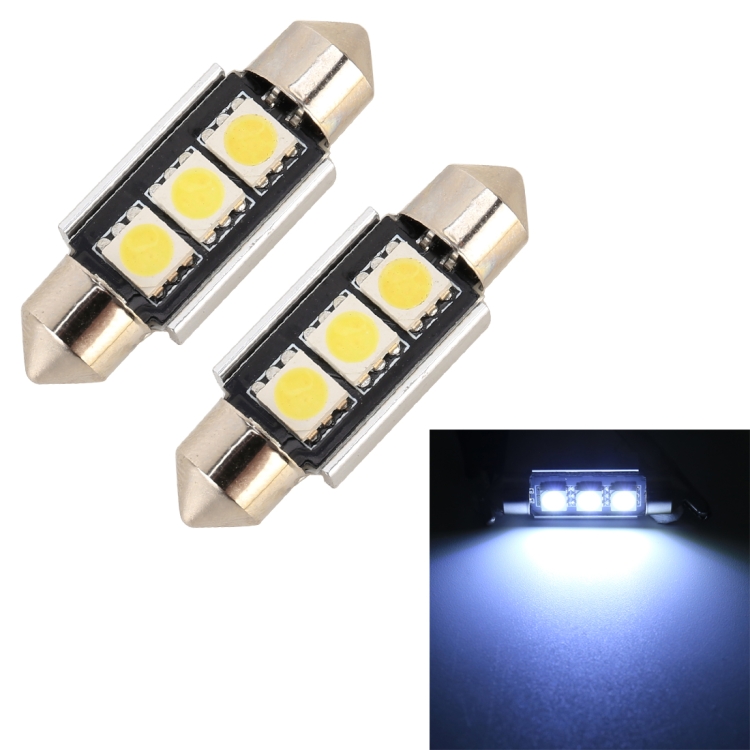 CMS1451WL.jpg 10 PCS 36mm DC12V / 1.7W / 7000K / 70LM 3LEDs SMD-5050 Lámpara de lectura para automóvil, 36mm, 3LEDs SMD-5050 - Imagen 1