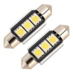 10 PCS 36mm DC12V / 1.7W / 7000K / 70LM 3LEDs SMD-5050 Lámpara de lectura para automóvil, 36mm, 3LEDs SMD-5050 - Imagen 2