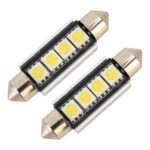10 PCS 41mm DC12V / 1.7W / 7000K / 70LM 4LEDs SMD-5050 Lámpara de lectura para automóvil, 41mm, 4LEDs SMD-5050 - Imagen 2