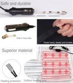 Cojín de calefacción eléctrica para asiento de coche, calentador de invierno de 12V, Heating Cushion Pad - Imagen 4