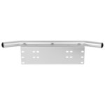Marco de parachoques de matrícula Universal para Jeep todoterreno, barra de luz LED de obra, soporte de montaje con cubo delantero, Universal License Plate Bumper Frame - Imagen 2