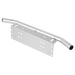 Marco de parachoques de matrícula Universal para Jeep todoterreno, barra de luz LED de obra, soporte de montaje con cubo delantero, Universal License Plate Bumper Frame - Imagen 3
