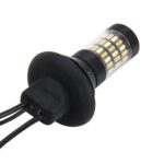 2 PCS 7440 5W 450LM 60LEDs DC 12V SMD-4014 Luz de freno automático para automóvil Luces de señal de giro Juego de fuente de automóvil (luz blanca + luz amarilla), longitud del cable: 40 cm - Imagen 3