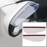 1 par de hojas de lluvia para espejo retrovisor de coche, espejo trasero para coche, cubierta para lluvia para cejas, cubiertas para cejas para espejo retrovisor de coche, protección Flexible, accesorios de decoración a prueba de lluvia, 3R-2101