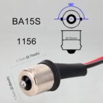 1 par 1156 / BA15S Base de portalámparas Base macho con cable - Imagen 4